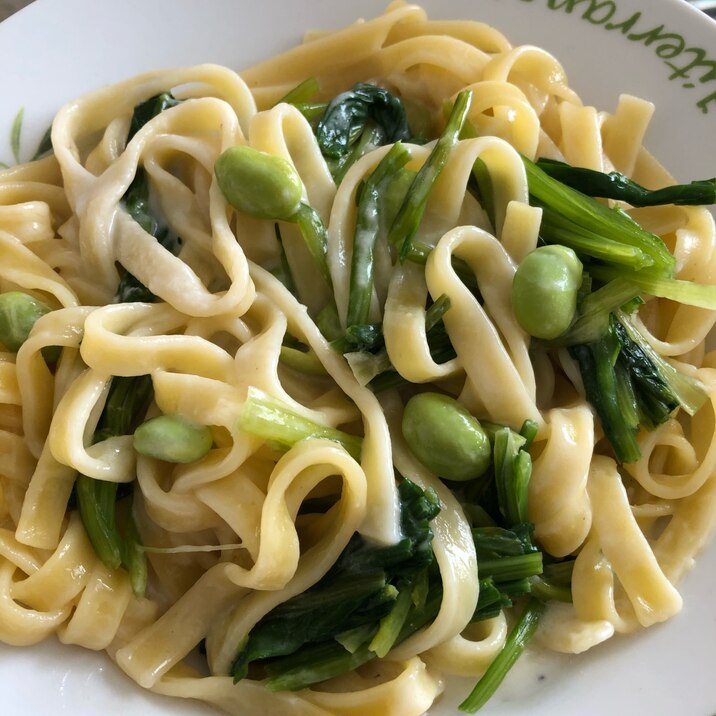 枝豆とほうれん草のレモンクリームパスタ レシピ 作り方 By ぺっころり 楽天レシピ 枝豆とほうれん草のレモンクリームパスタ レシピ 作り方 By ぺっころり 楽天レシピ